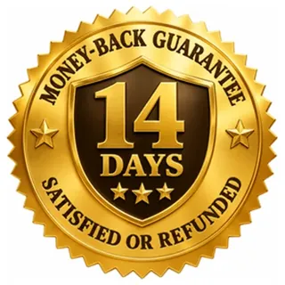 14-day money-back guarantee badge